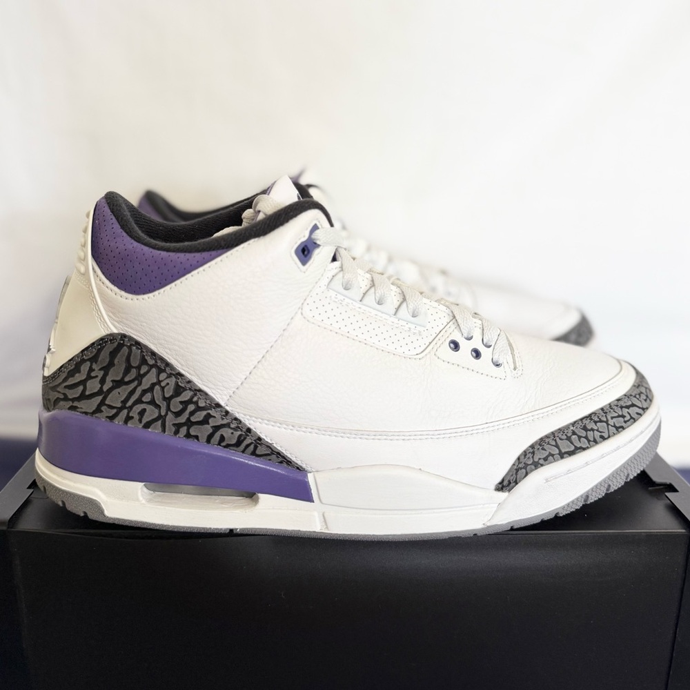 AUTHENTIC Jordan 3 Dark Iris size 12 CT8532-105 2022 PRE-OWNED